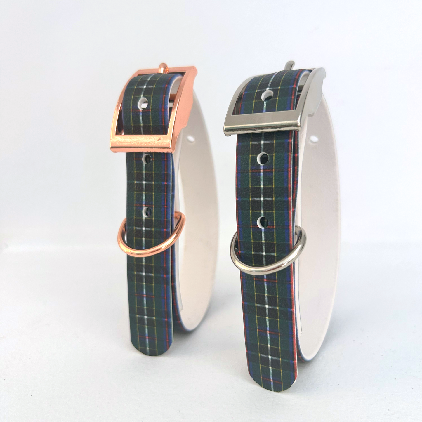 Cornish Hunting Tartan Handmade Dog Collar-3