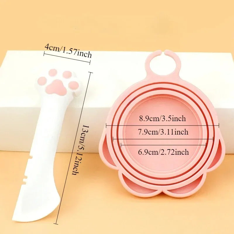 1PC Long Handled Pet Canned Food Spoon Cat Canned Food Opener Feeding Dog Stirring Dry and Wet Spoon Feeding Cat Shovel