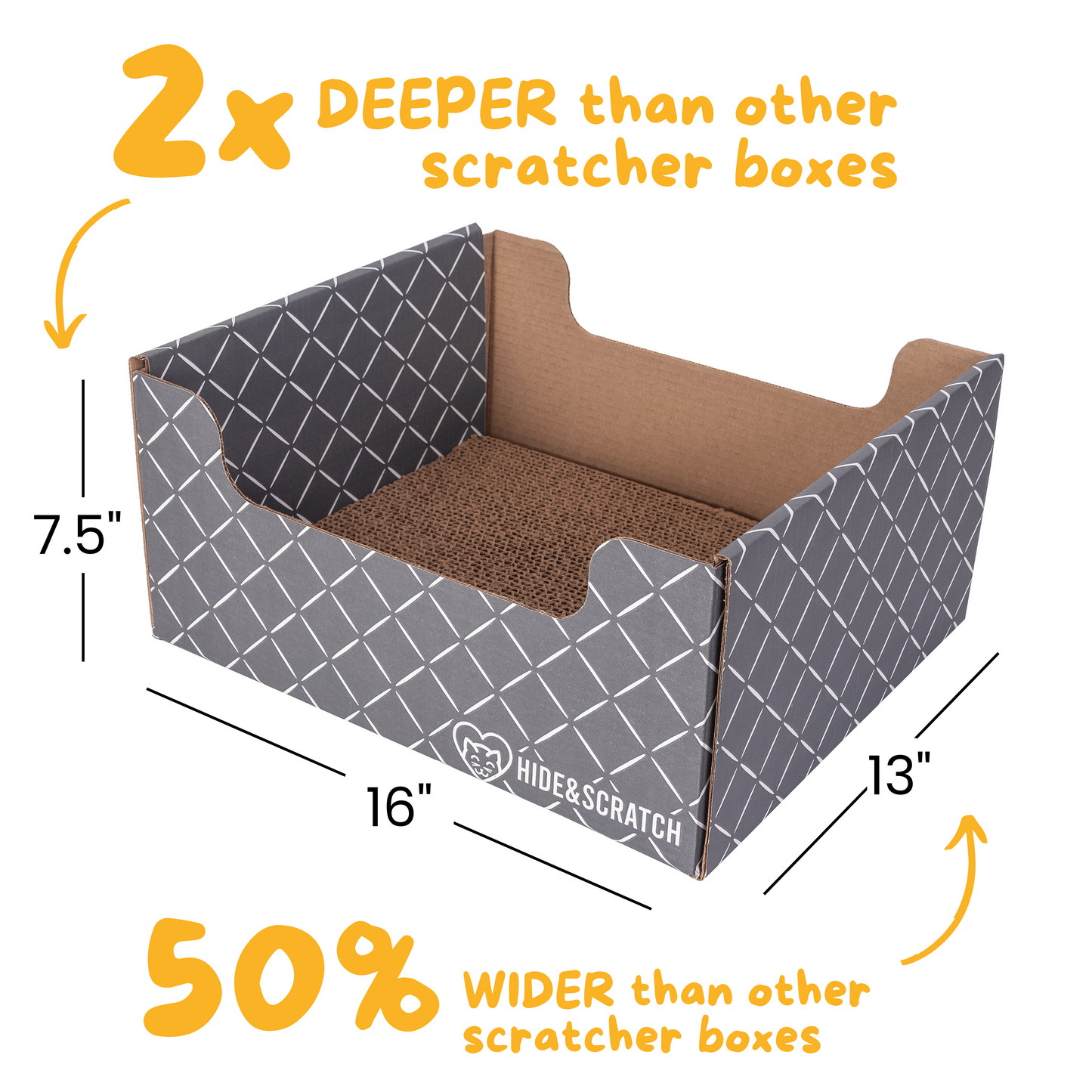 Hide & Scratch Extra-Large Cat Scratcher Box-3