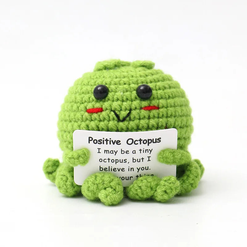 Positive Energy Crochet Potatoes Doll Crochet Vegetable Fruit Pickle Mini Gift Handmade Knitted Duck Ornament Home Room Decor