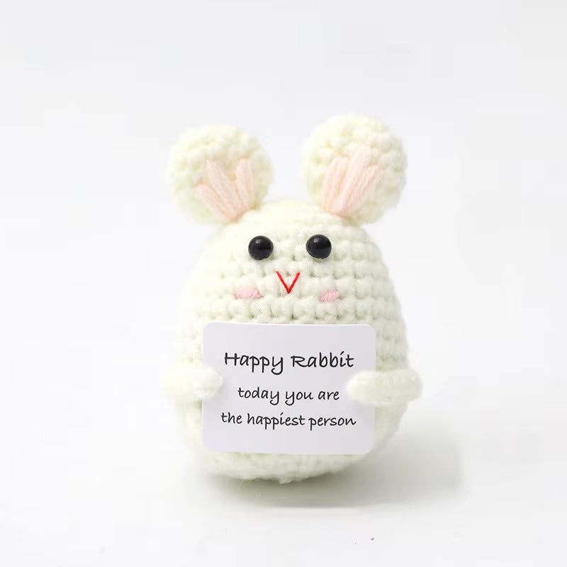 Positive Energy Crochet Potatoes Doll Crochet Vegetable Fruit Pickle Mini Gift Handmade Knitted Duck Ornament Home Room Decor