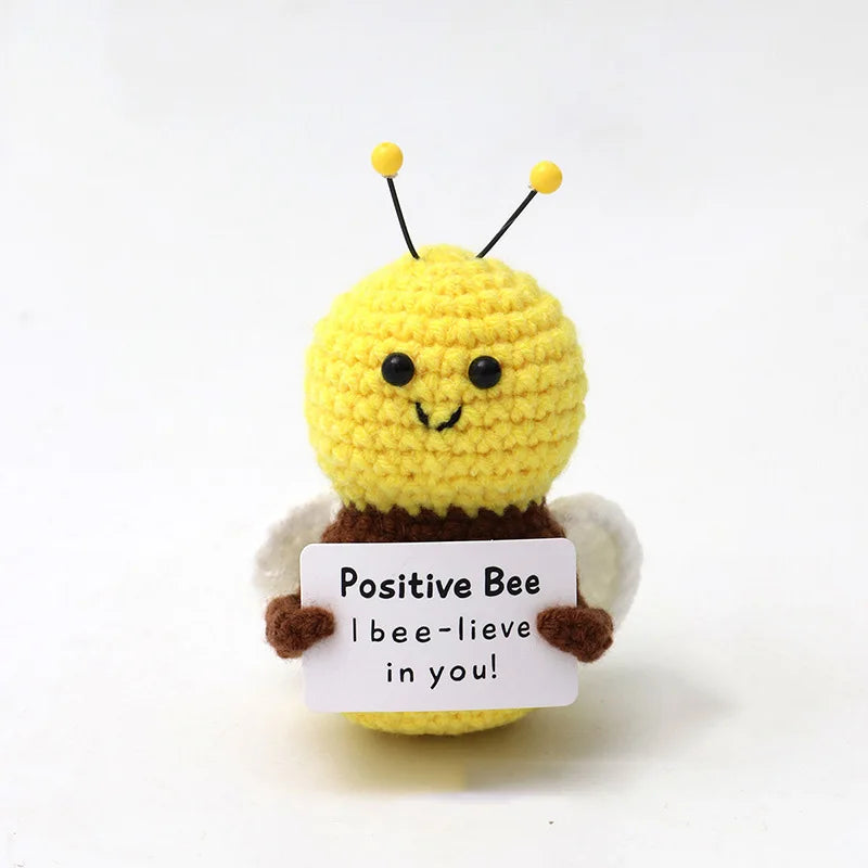 Positive Energy Crochet Potatoes Doll Crochet Vegetable Fruit Pickle Mini Gift Handmade Knitted Duck Ornament Home Room Decor