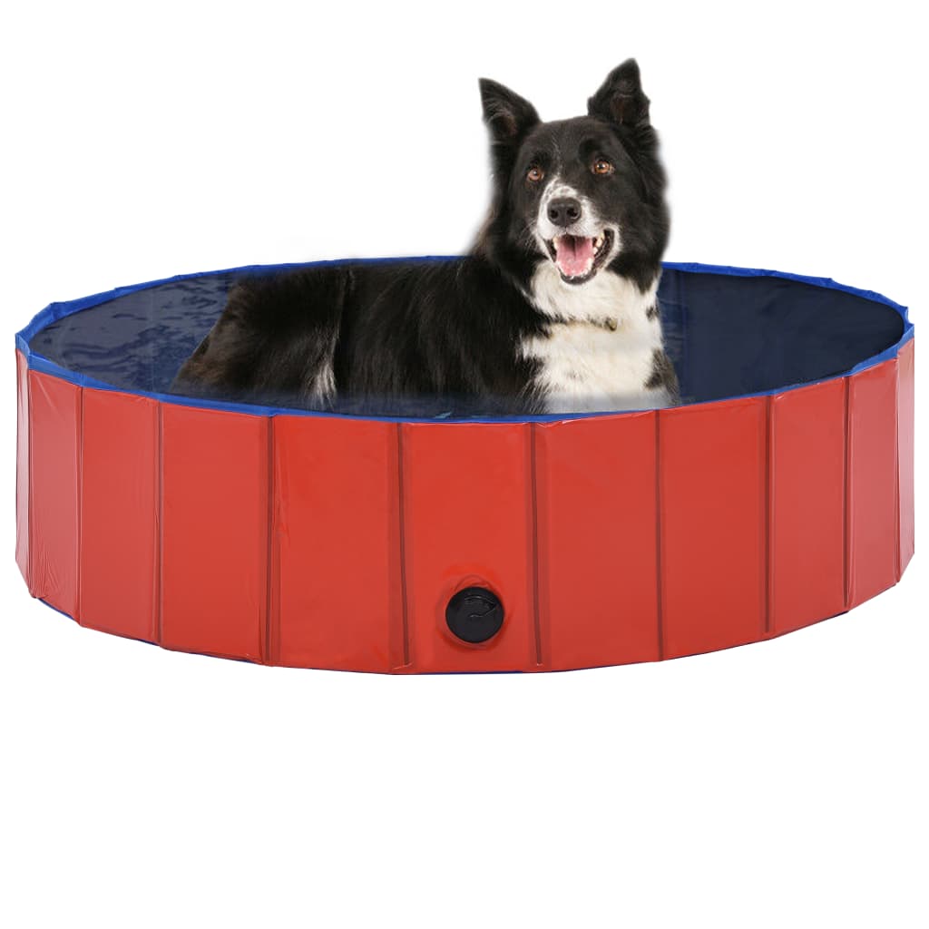 vidaXL Dog Swimming Pool Foldable Dog Pool Pet Paddling Pool Bath Tub PVC-5