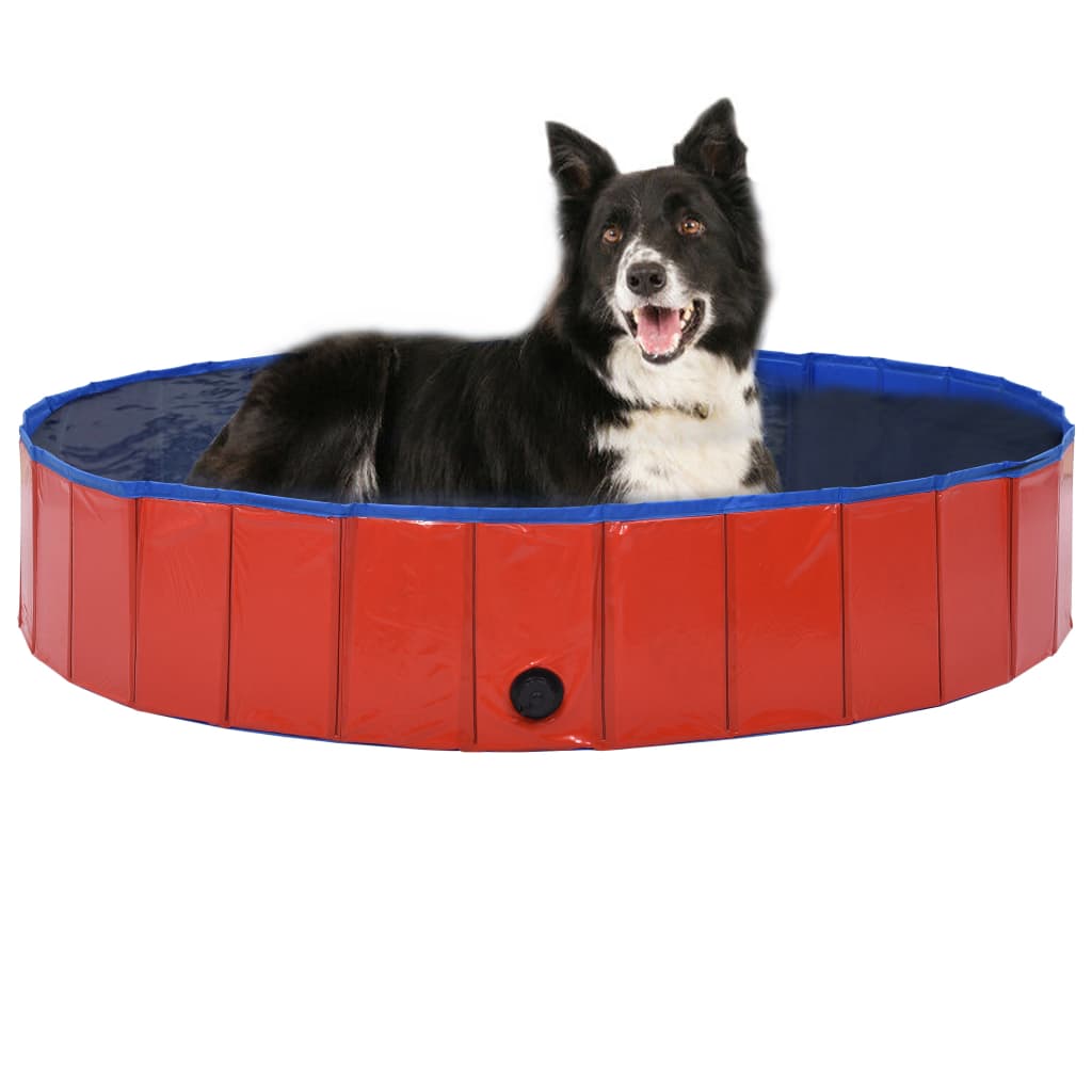 vidaXL Dog Swimming Pool Foldable Dog Pool Pet Paddling Pool Bath Tub PVC-6
