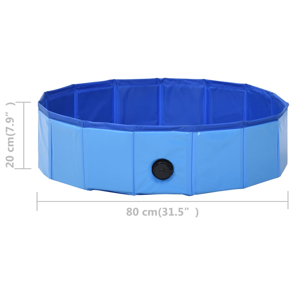 vidaXL Dog Swimming Pool Foldable Dog Pool Pet Paddling Pool Bath Tub PVC-3