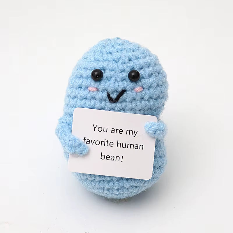 Positive Energy Crochet Potatoes Doll Crochet Vegetable Fruit Pickle Mini Gift Handmade Knitted Duck Ornament Home Room Decor