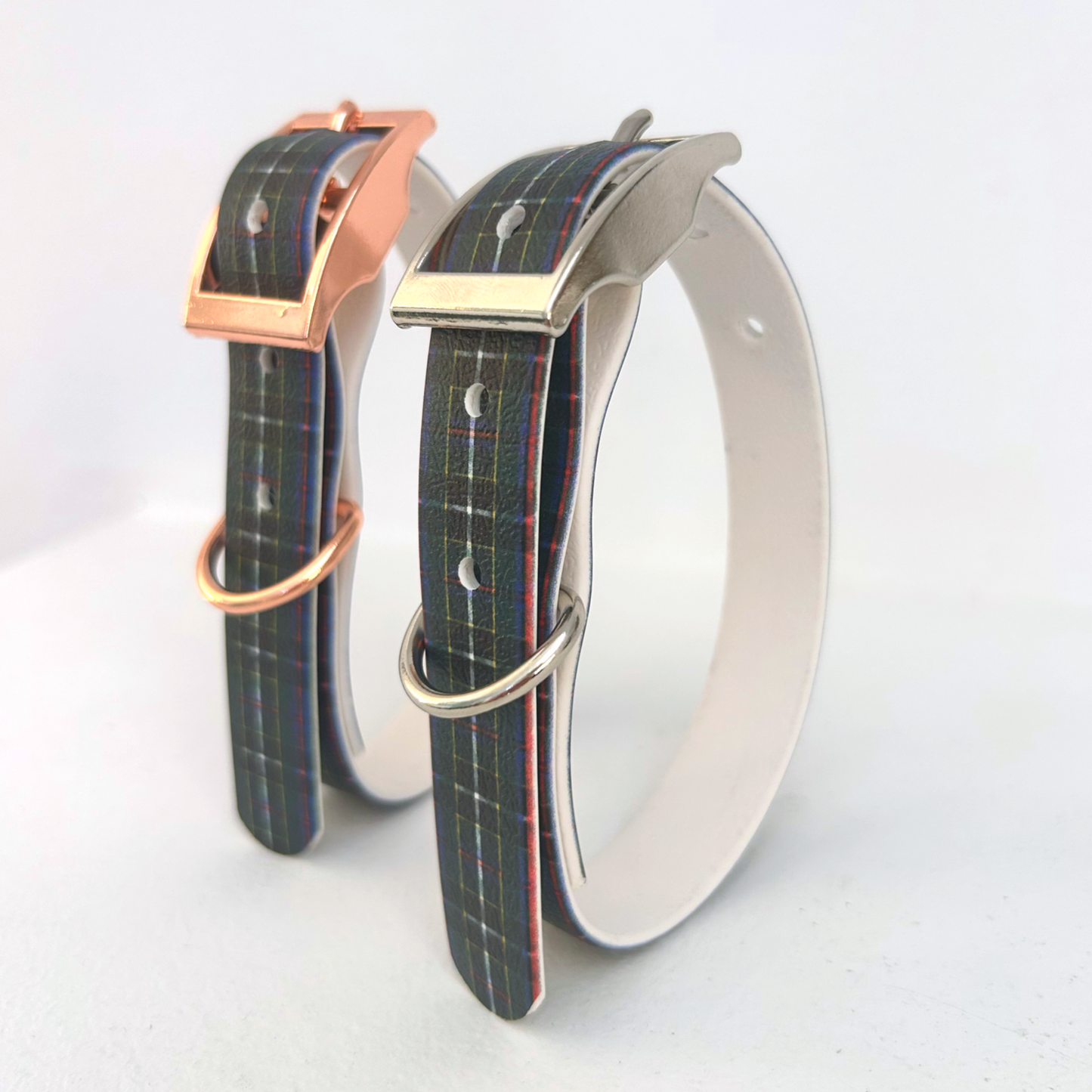Cornish Hunting Tartan Handmade Dog Collar-4