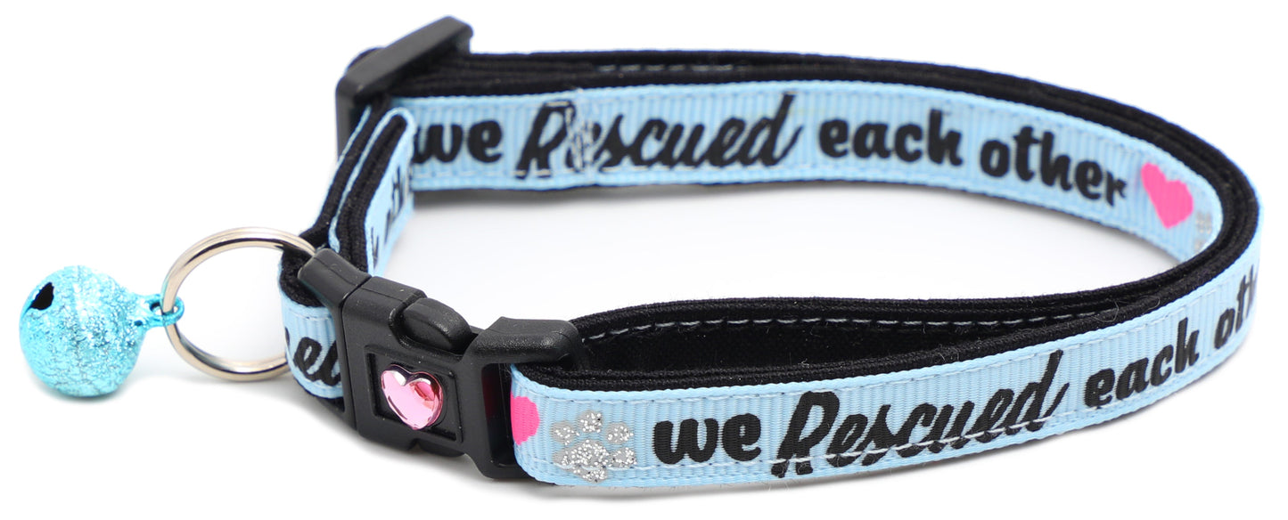 We Rescued Each Other Breakaway Cat Collar-1