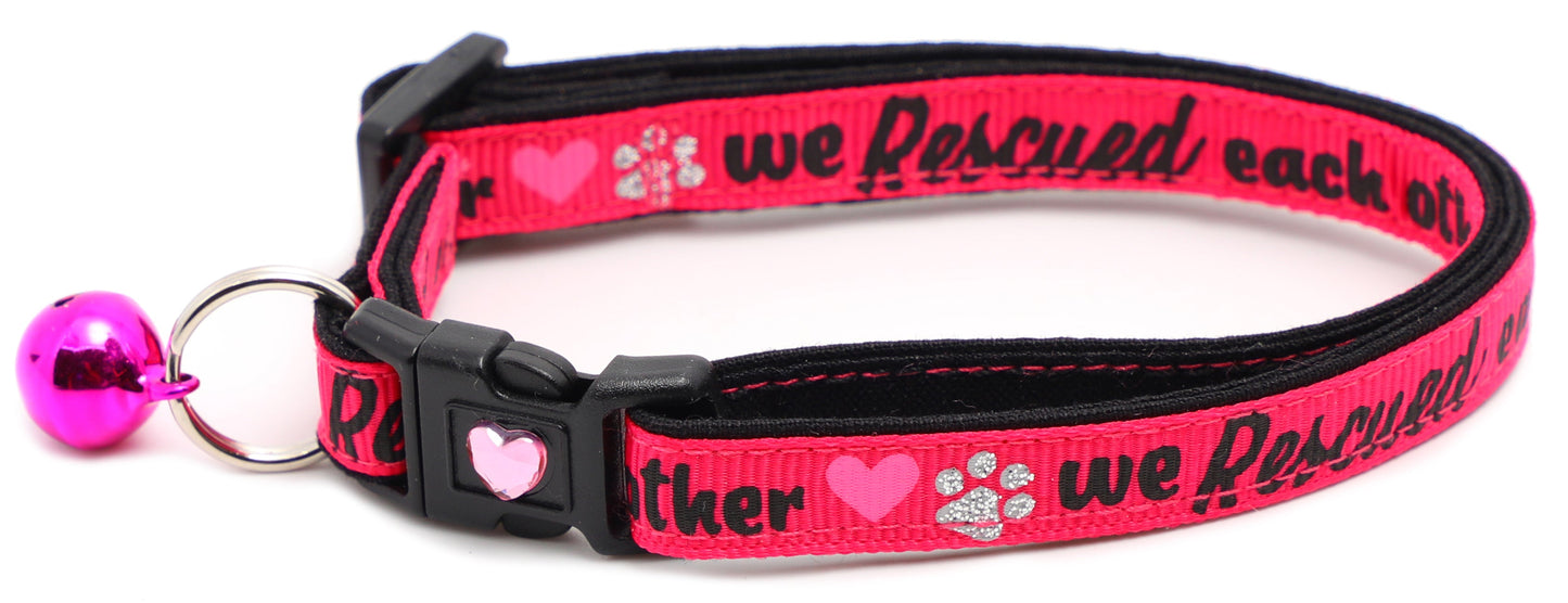We Rescued Each Other Breakaway Cat Collar-6