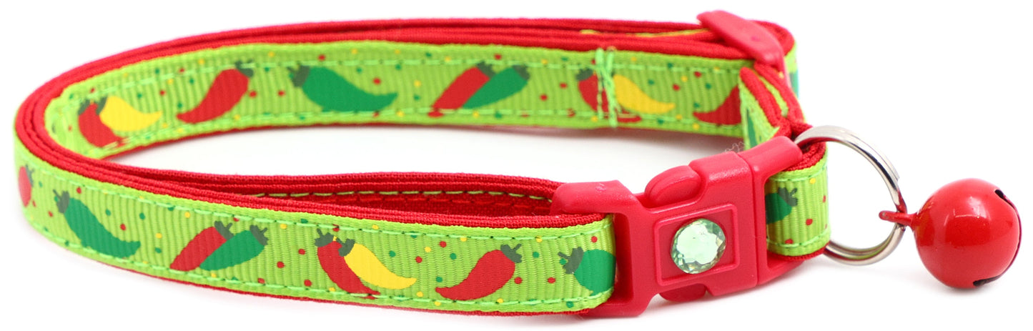 Spicy Peppers Breakaway Cat Collar-11