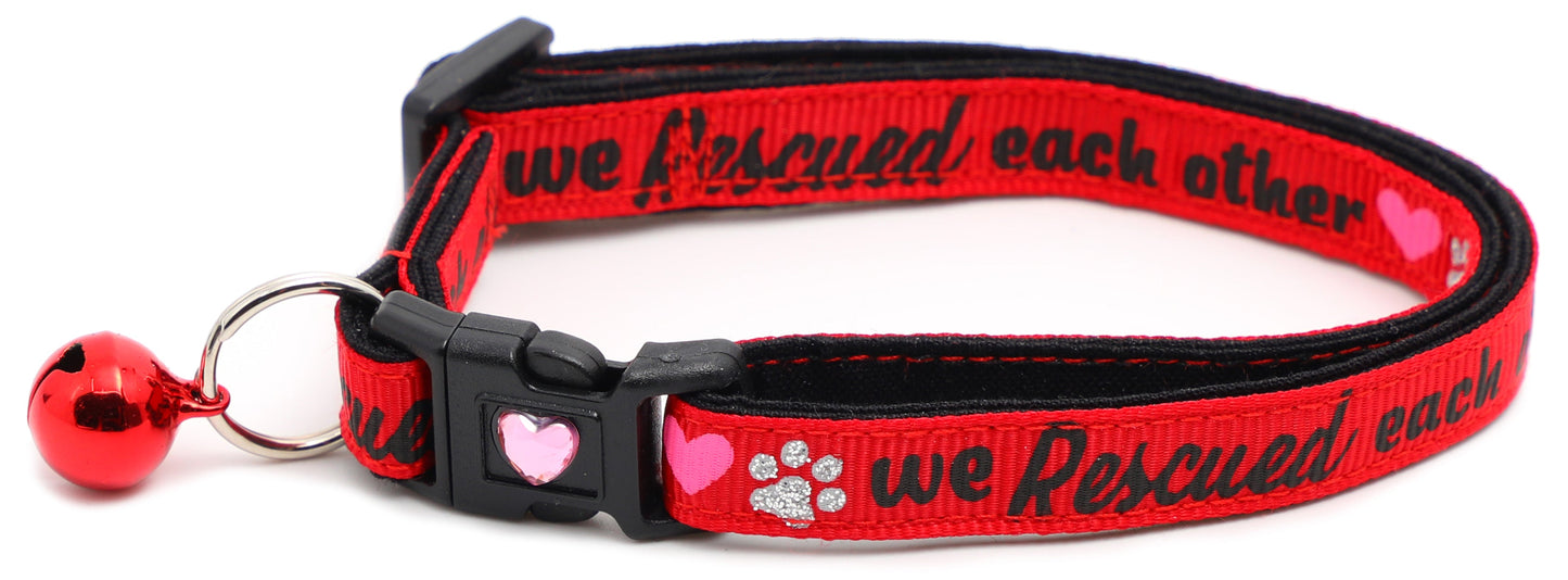 We Rescued Each Other Breakaway Cat Collar-7