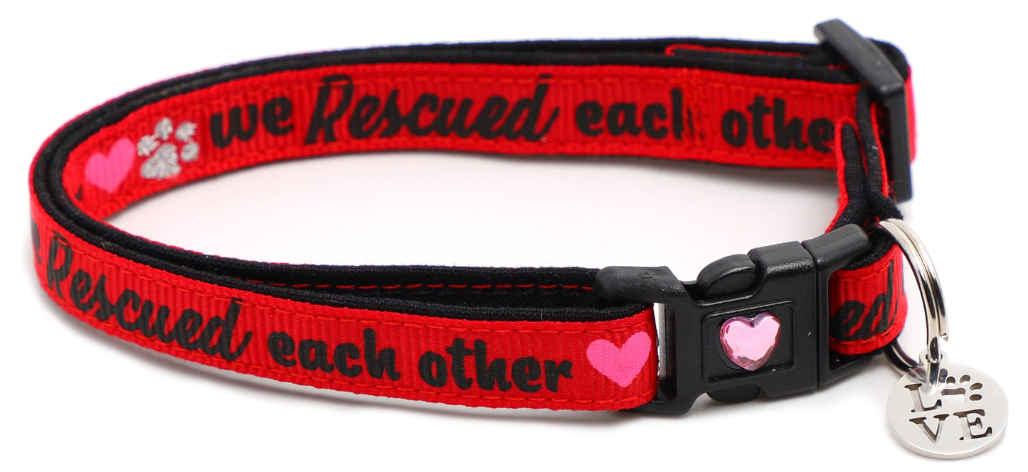 We Rescued Each Other Breakaway Cat Collar-14