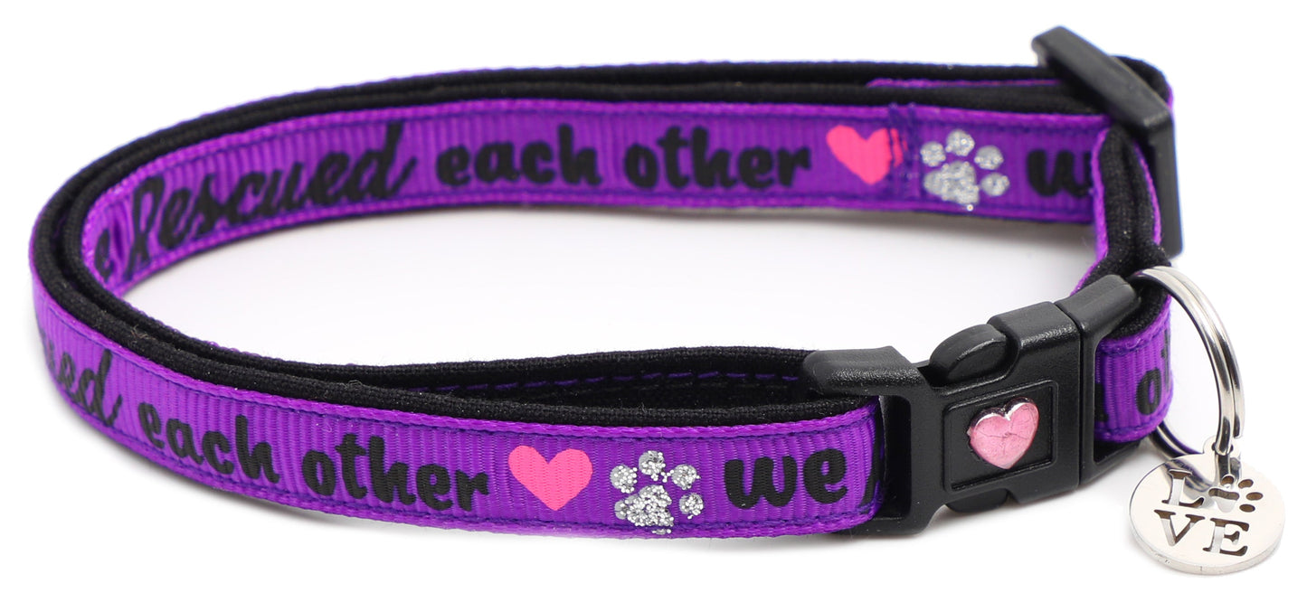 We Rescued Each Other Breakaway Cat Collar-12