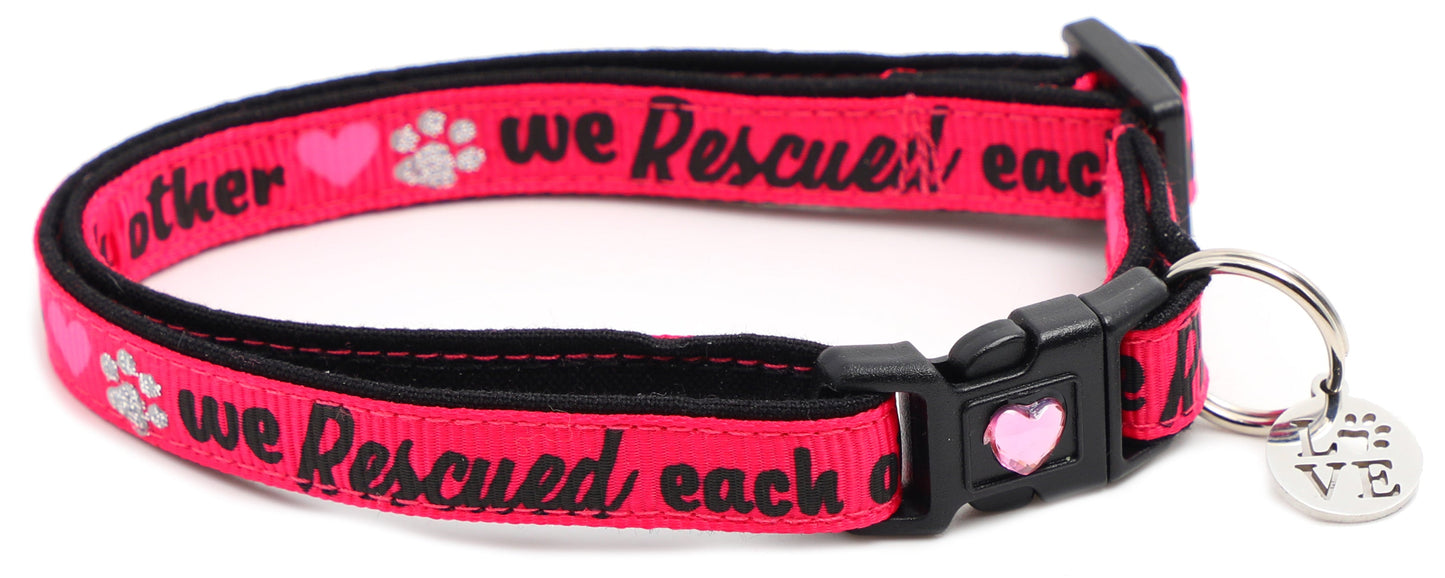 We Rescued Each Other Breakaway Cat Collar-13
