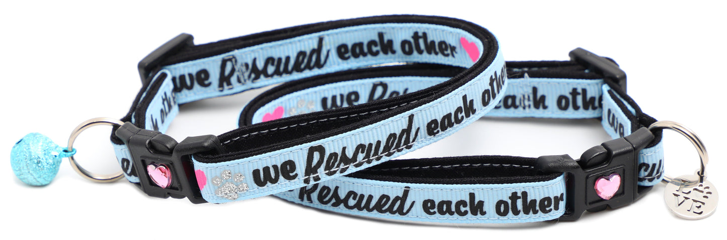 We Rescued Each Other Breakaway Cat Collar-3