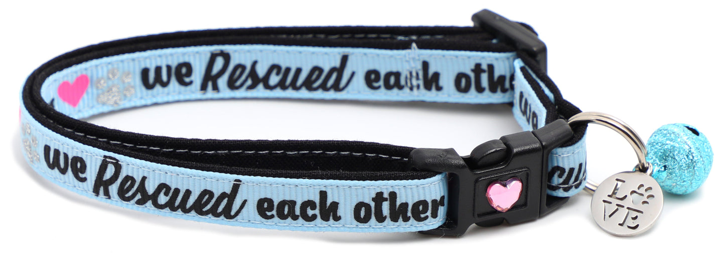 We Rescued Each Other Breakaway Cat Collar-4