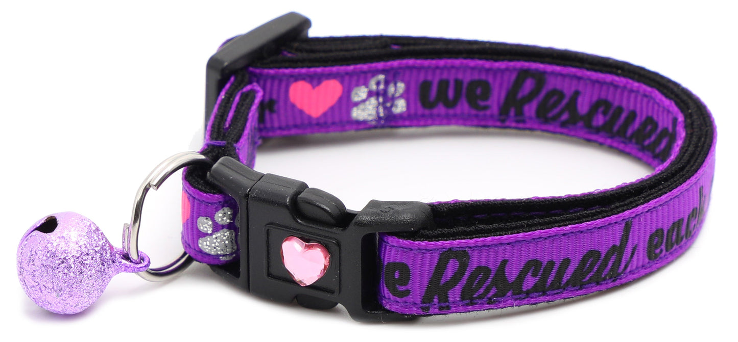 We Rescued Each Other Breakaway Cat Collar-9