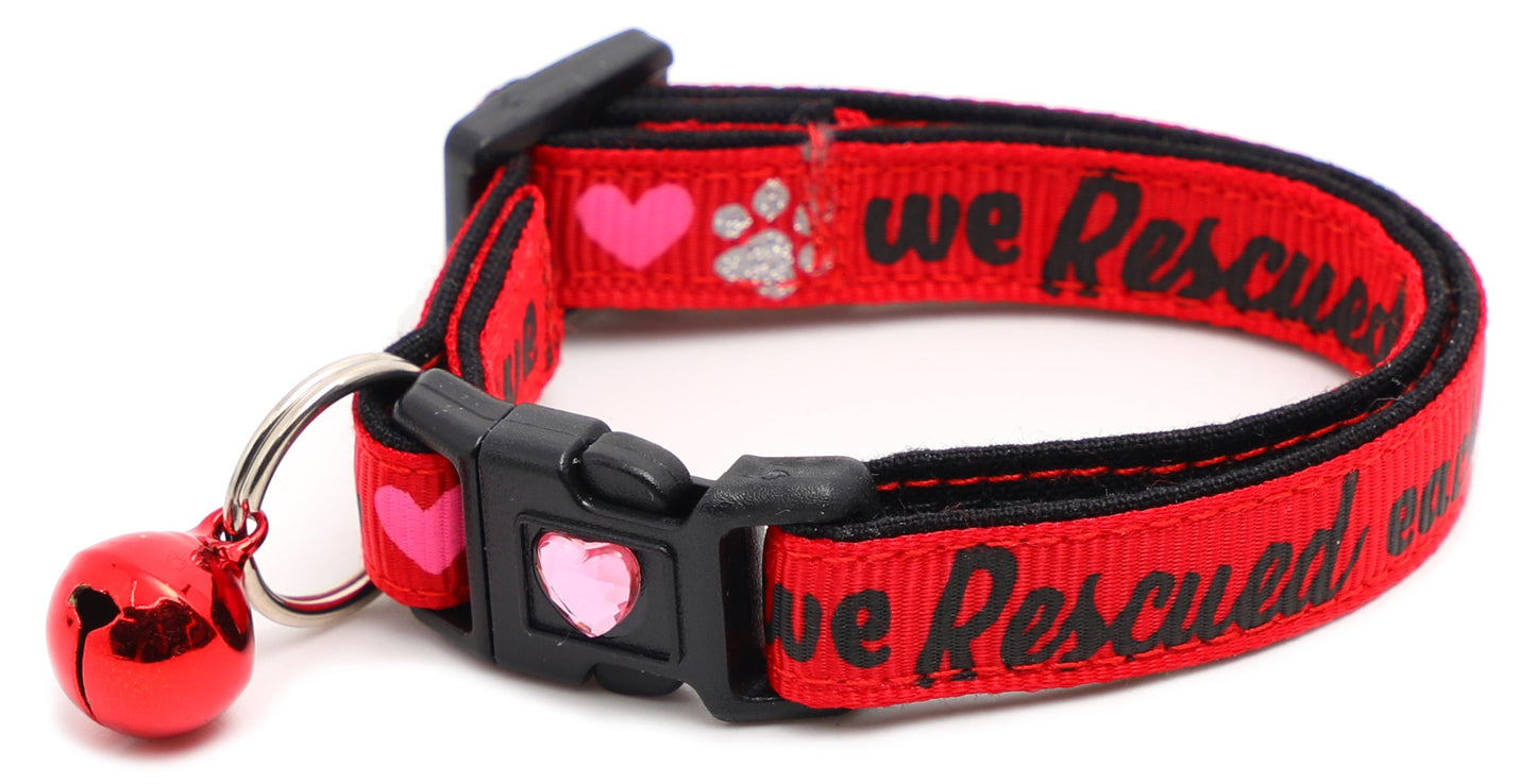 We Rescued Each Other Breakaway Cat Collar-11