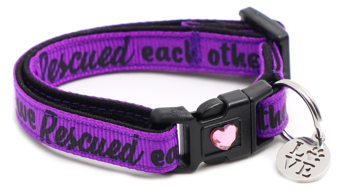 We Rescued Each Other Breakaway Cat Collar-16