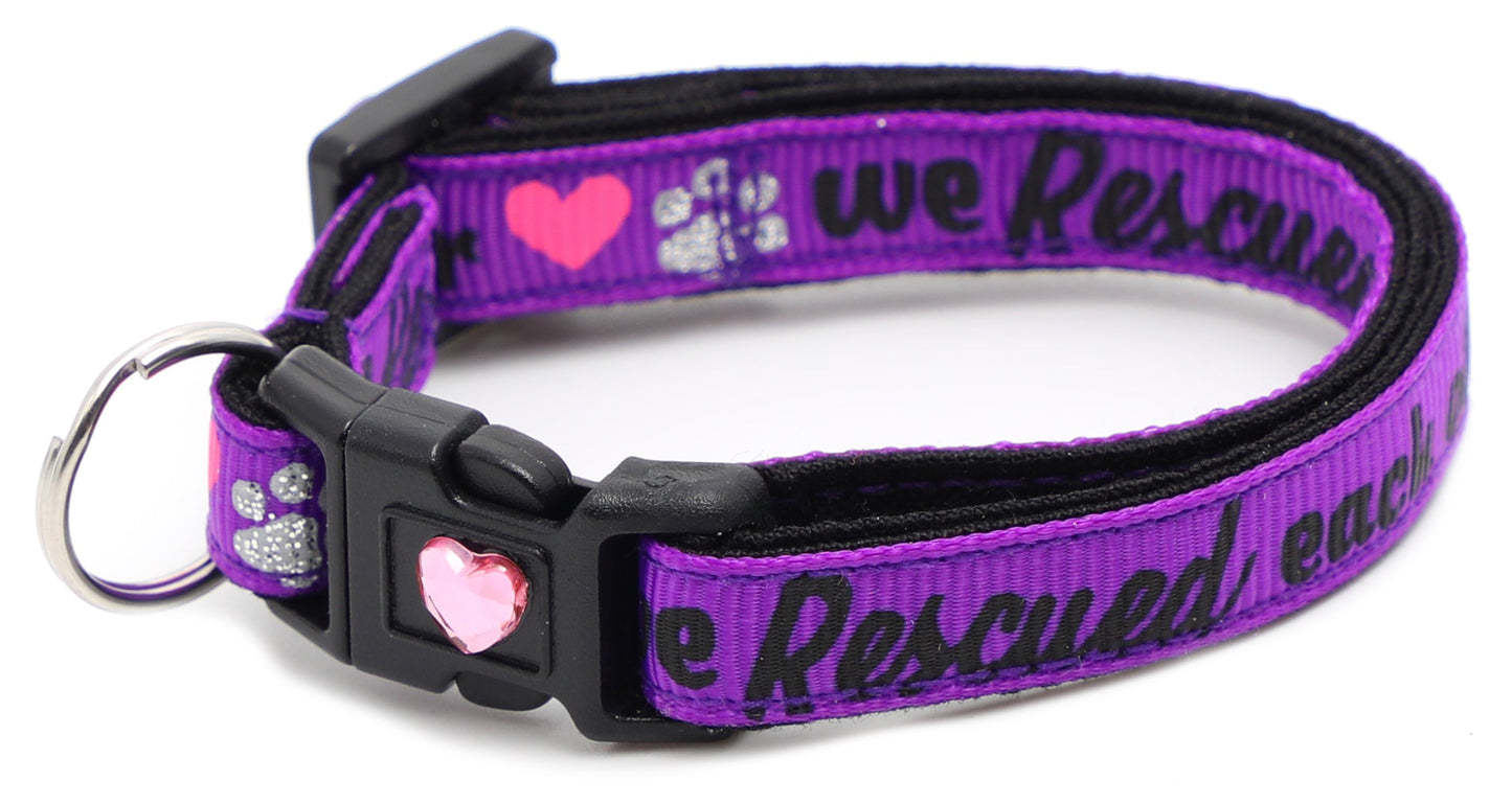 We Rescued Each Other Breakaway Cat Collar-24