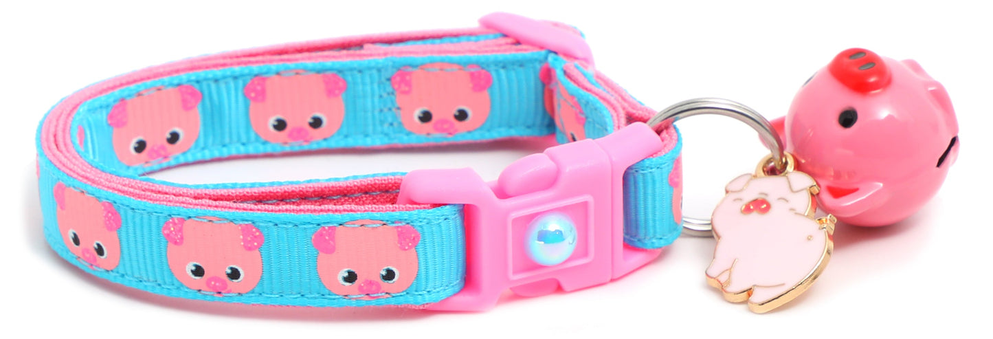 Pink Pigs Breakaway Cat Collar-18