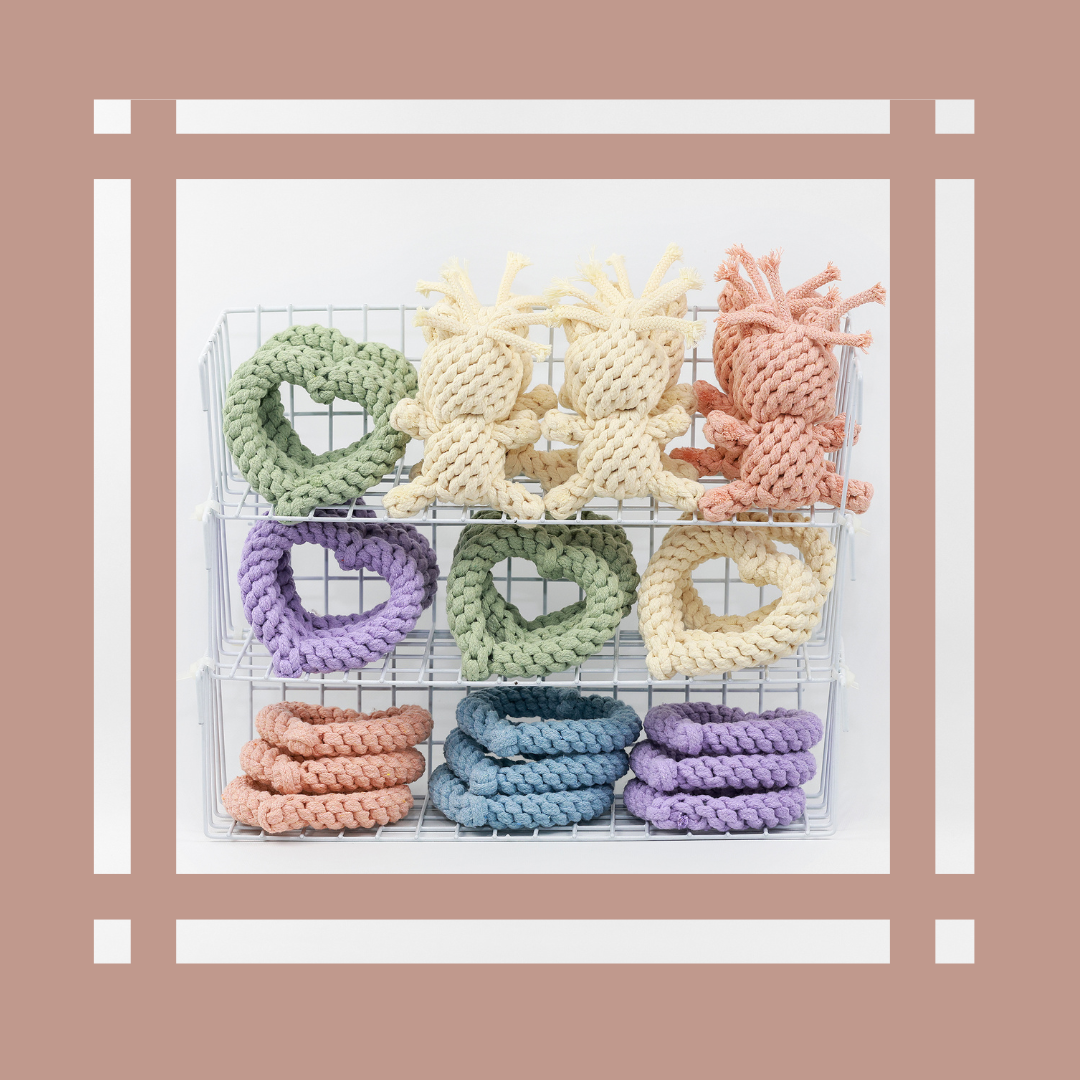 Sweetheart Macarons & Bear Hugs Collection Dog Toys-1