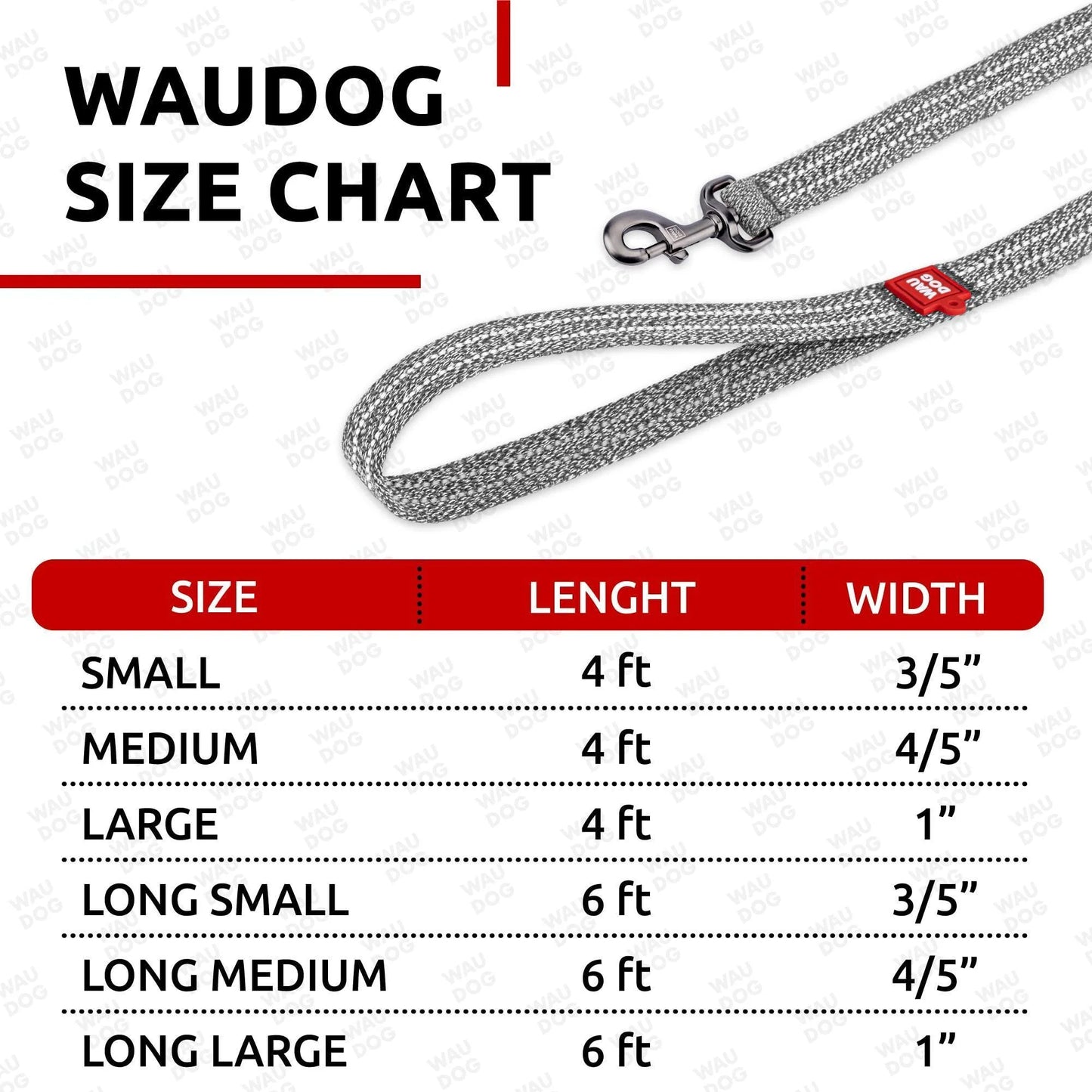 Recycled Cotton Dog Leash 3/5 Inch X 6 Ft Eco Friendly for Small Medium Large
