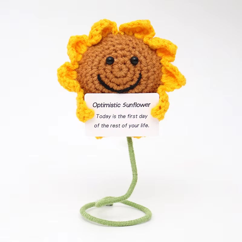 Positive Energy Crochet Potatoes Doll Crochet Vegetable Fruit Pickle Mini Gift Handmade Knitted Duck Ornament Home Room Decor