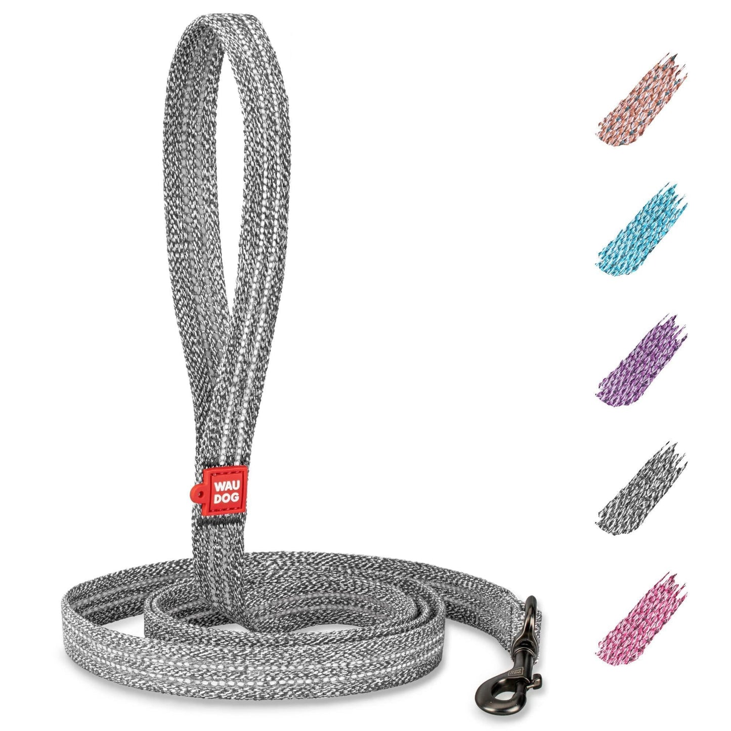 Recycled Cotton Dog Leash 3/5 Inch X 6 Ft Eco Friendly for Small Medium Large