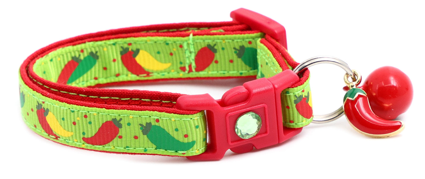 Spicy Peppers Breakaway Cat Collar-25