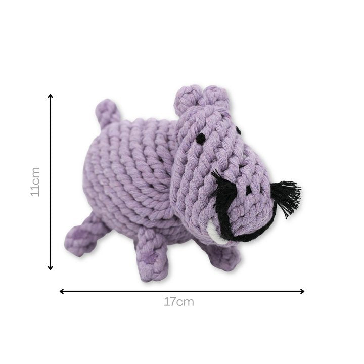 Luxury Handmade Macrame Large Hippo-3