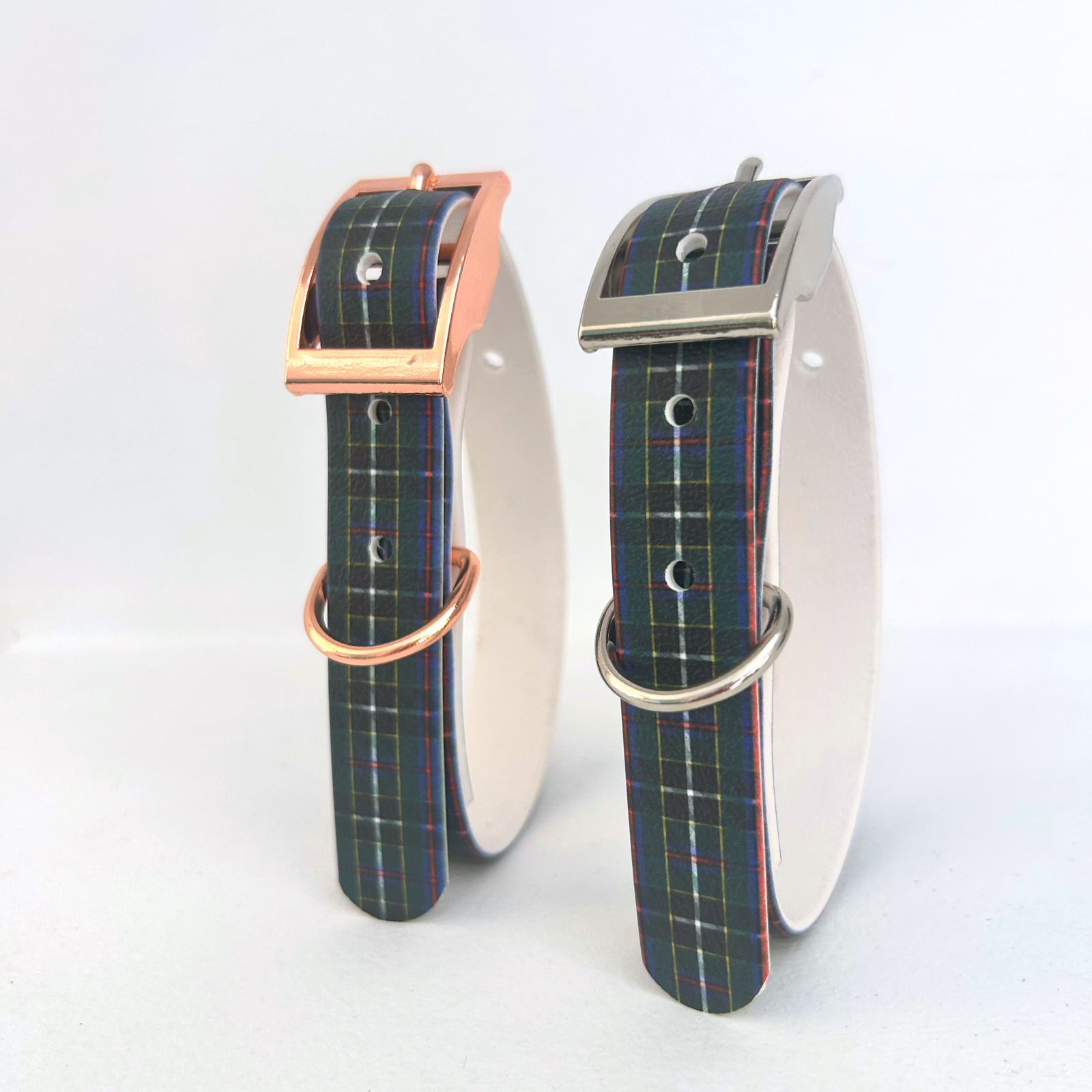 Cornish Hunting Tartan Handmade Dog Collar-3