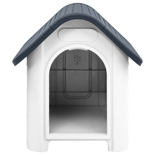 vidaXL Dog House Garden Dog Kennel Small Pet Cage Puppy Shelter Polypropylene-0