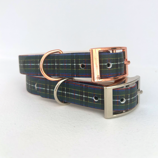 Cornish Hunting Tartan Handmade Dog Collar-0