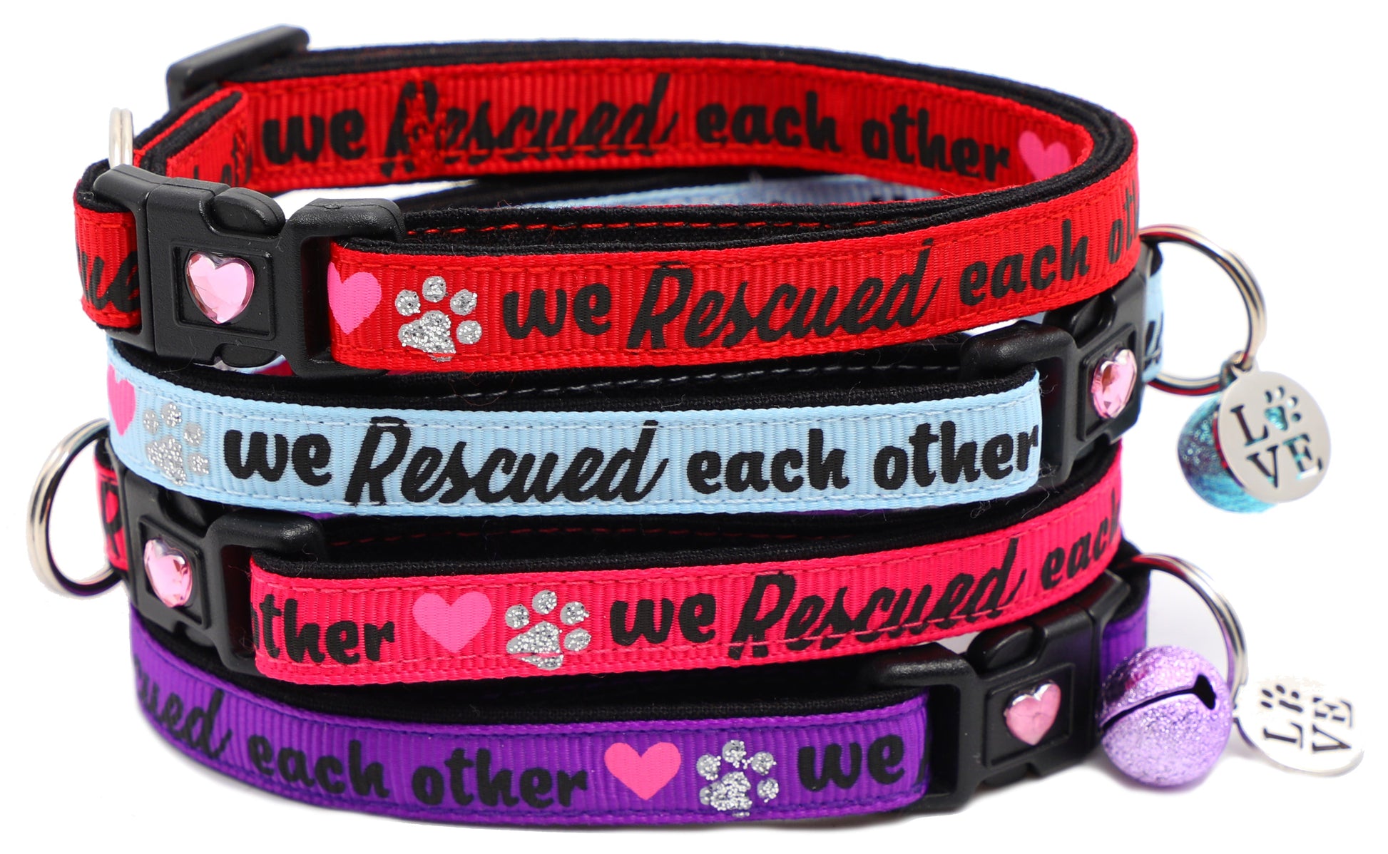 We Rescued Each Other Breakaway Cat Collar-0